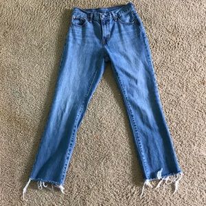 Levi’s flare leg mid-wash jeans